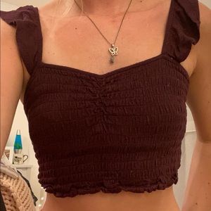 Plum crop top